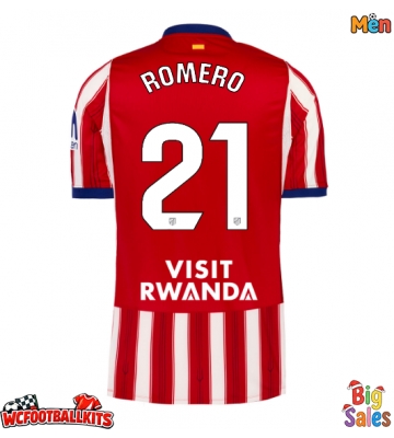 Atletico Madrid Cristian Romero #21 Replica Home Stadium Shirt 2026-27 Short Sleeve